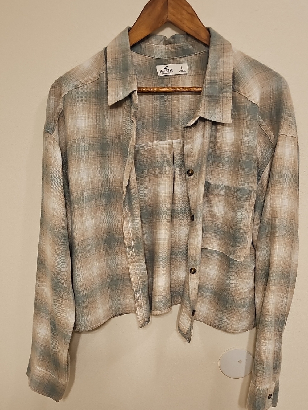 Hollister Crop FLANNEL
